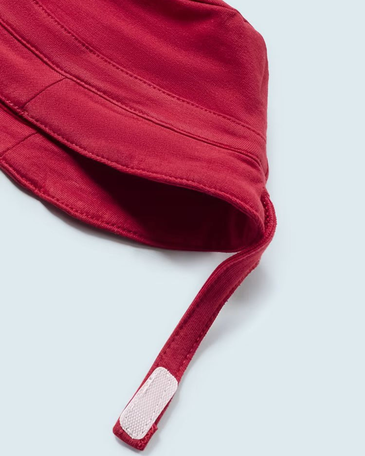 Salopette cotone con cappello neonato Mayoral Newborn rossa - ErreGiModaBimbo