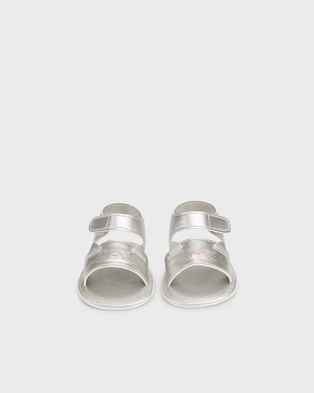 Sandali argento neonata Mayoral Newborn - ErreGiModaBimbo