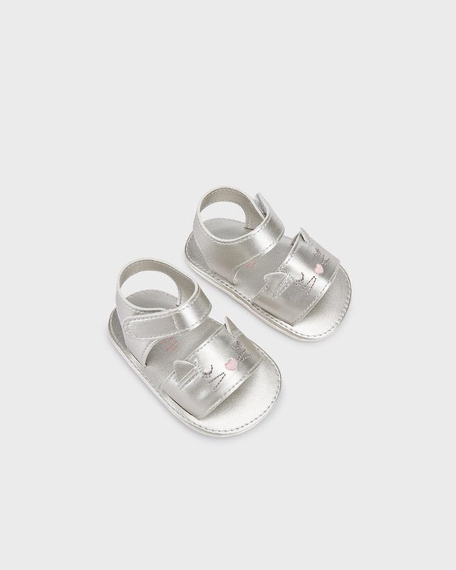 Sandali argento neonata Mayoral Newborn - ErreGiModaBimbo