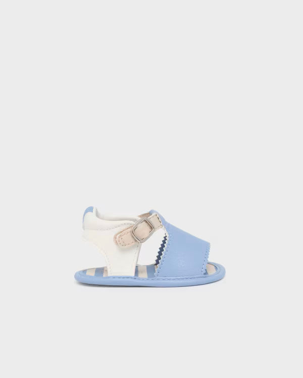 Sandali neonato Mayoral Newborn azzurro-beige-panna Mayoral Azzurro