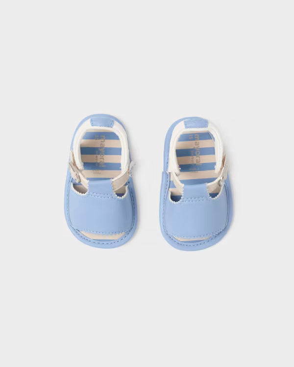 Sandali neonato Mayoral Newborn azzurro-beige-panna Mayoral Azzurro