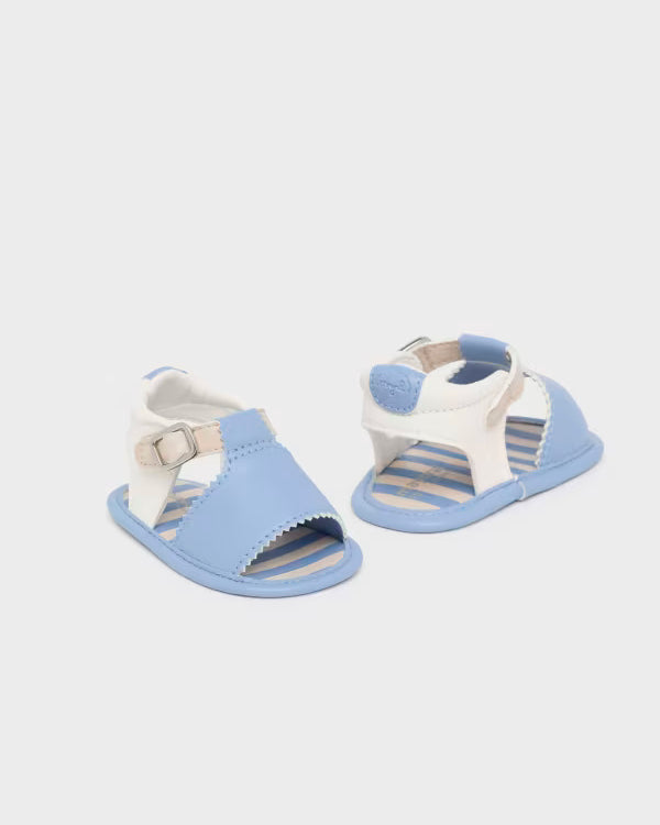 Sandali neonato Mayoral Newborn azzurro-beige-panna Mayoral Azzurro