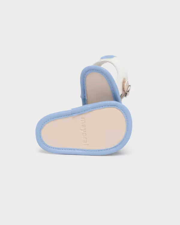 Sandali neonato Mayoral Newborn azzurro-beige-panna Mayoral Azzurro