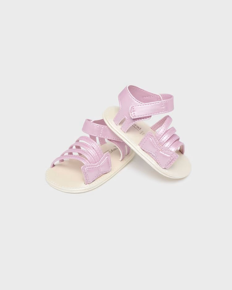 Sandali ragnetto con fibbia neonata Mayoral Newborn rosa - ErreGiModaBimbo