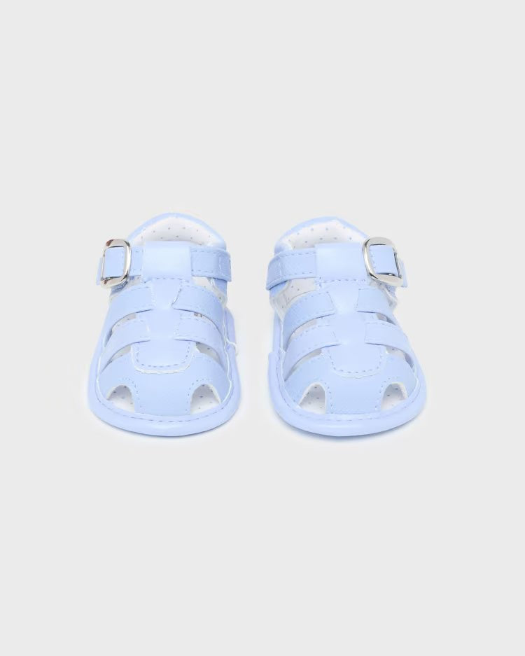 Sandali ragnetto con fibbia neonato Mayoral Newborn azzurro - ErreGiModaBimbo