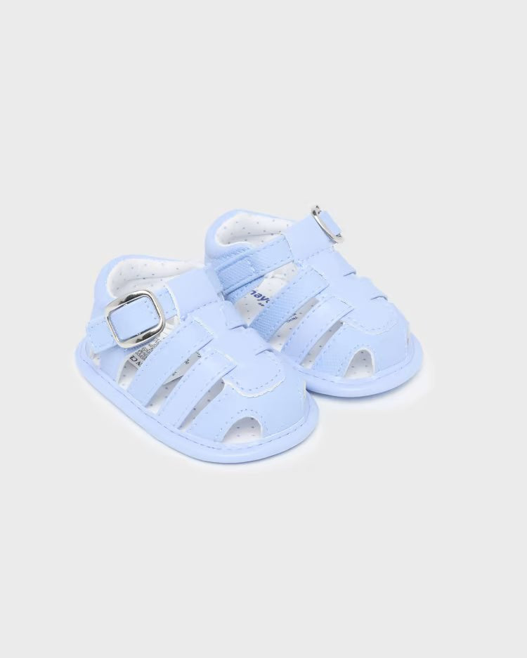 Sandali ragnetto con fibbia neonato Mayoral Newborn azzurro - ErreGiModaBimbo