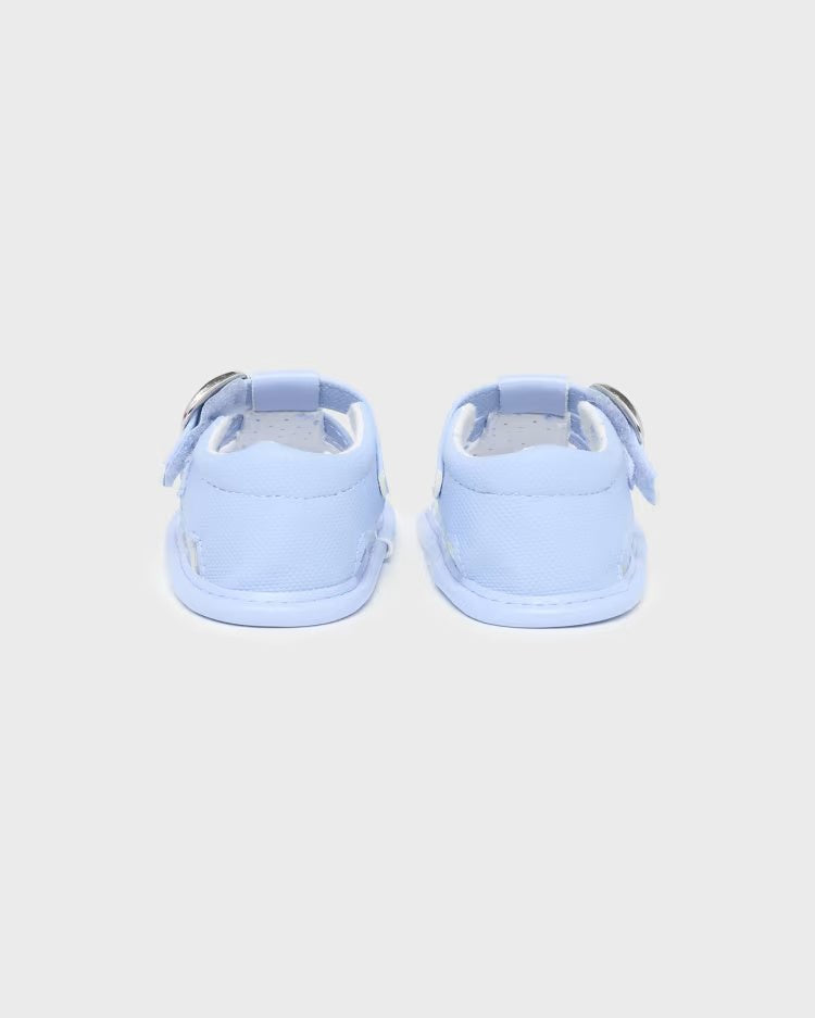 Sandali ragnetto con fibbia neonato Mayoral Newborn azzurro - ErreGiModaBimbo
