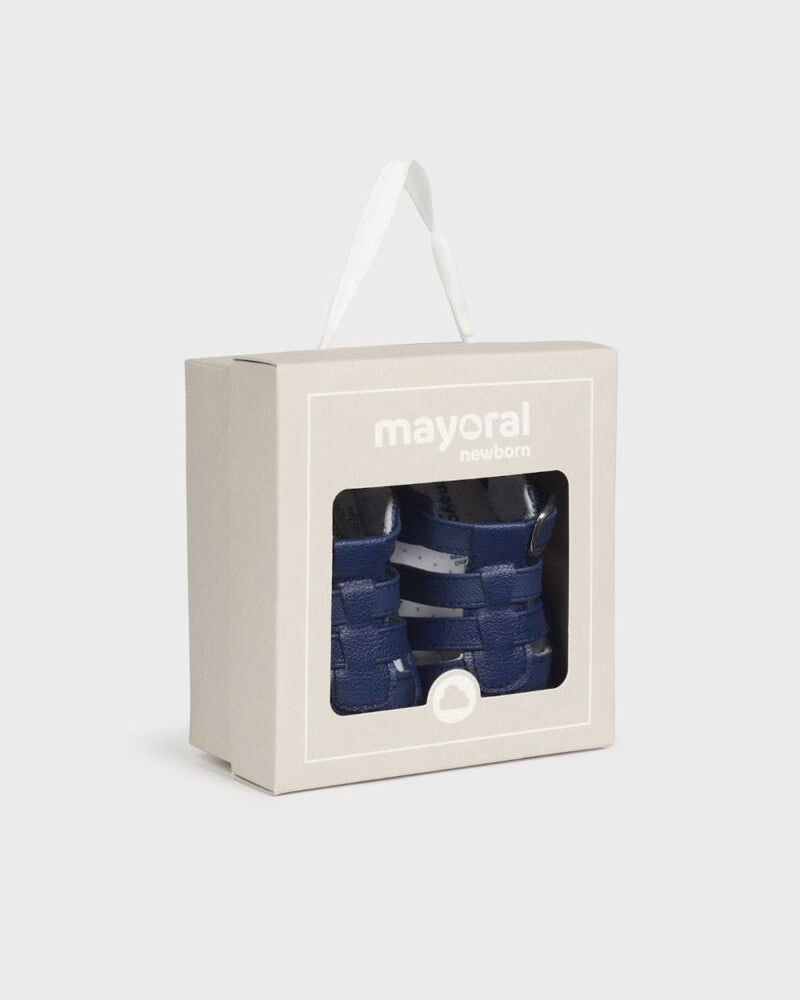 Sandali ragnetto con fibbia neonato Mayoral Newborn blu - ErreGiModaBimbo