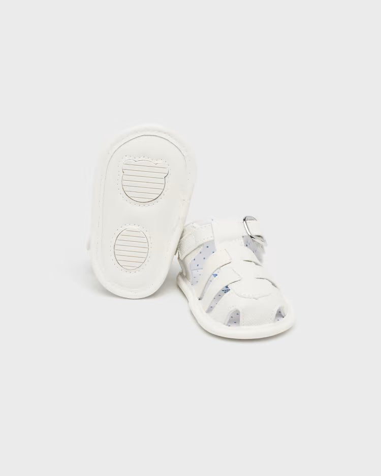 Sandali ragnetto con fibbia neonato Mayoral Newborn gesso - ErreGiModaBimbo