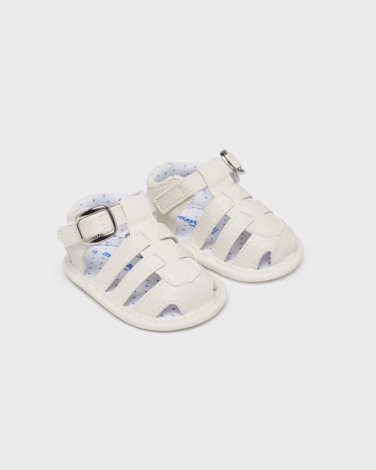 Sandali ragnetto con fibbia neonato Mayoral Newborn gesso - ErreGiModaBimbo