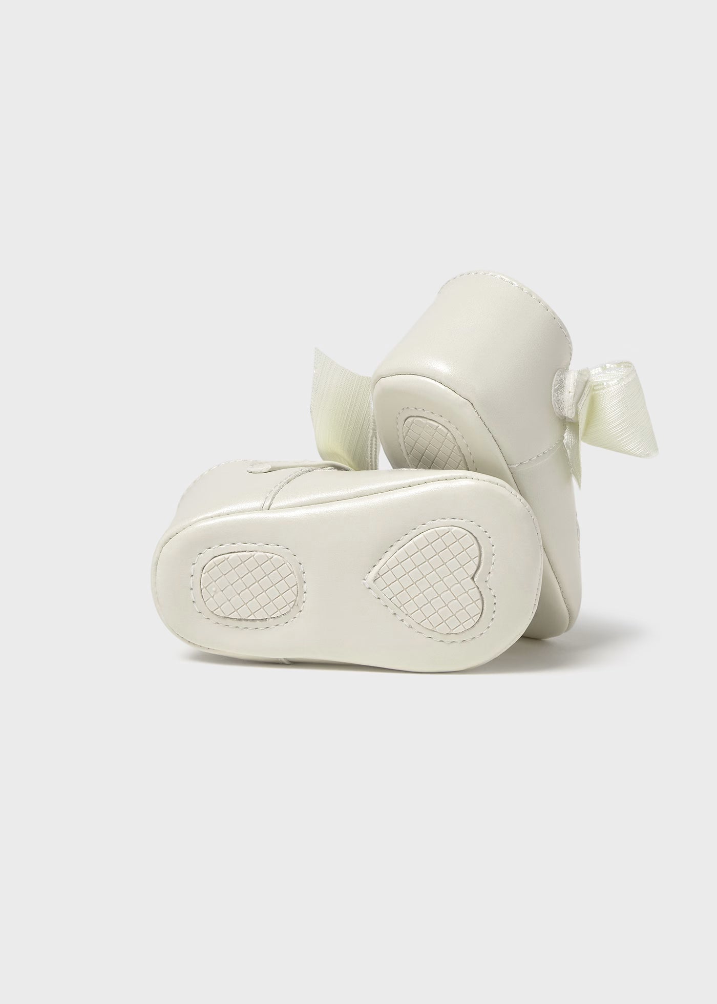 Scarpe ballerine cerimonia fiocco neonata Mayoral Newborn panna Mayoral Panna