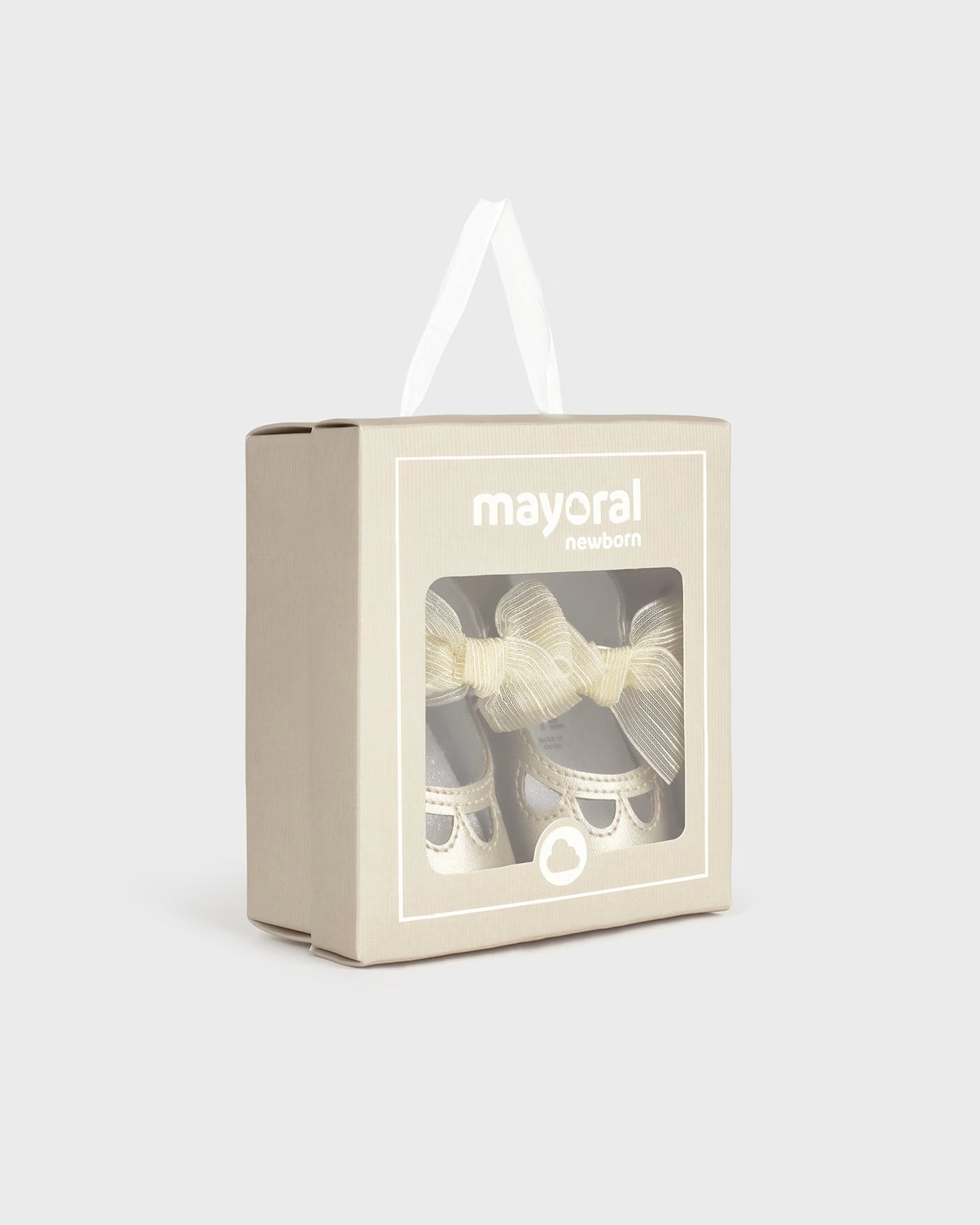 Scarpe ballerine cerimonia fiocco neonata Mayoral Newborn dorate Mayoral Oro