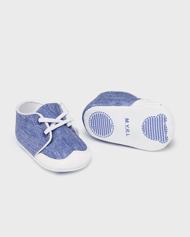 Scarpe con lacci neonato Mayoral Newborn azzuro - ErreGiModaBimbo