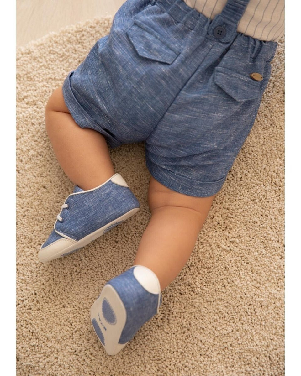 Scarpe con lacci neonato Mayoral Newborn azzuro - ErreGiModaBimbo