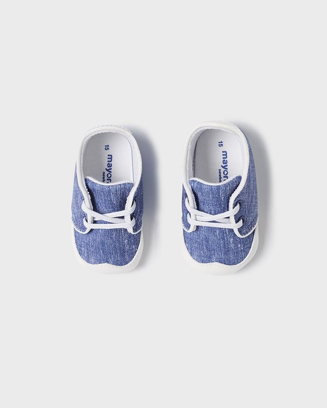 Scarpe con lacci neonato Mayoral Newborn azzuro - ErreGiModaBimbo