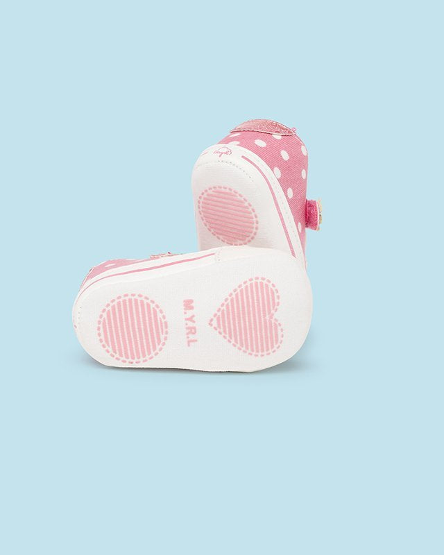 Scarpe sneakers estive neonata Mayoral Newborn rosa pois Mayoral Rosa