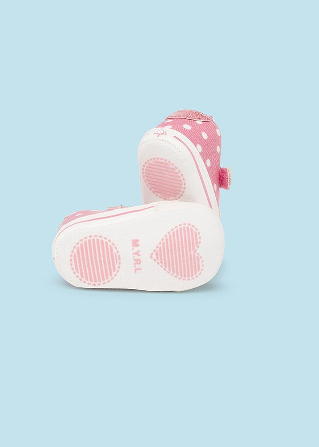 Scarpe sneakers estive neonata Mayoral Newborn rosa pois Mayoral Rosa