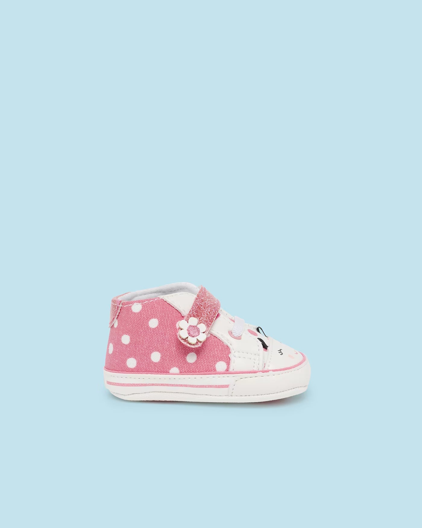 Scarpe sneakers estive neonata Mayoral Newborn rosa pois Mayoral Rosa