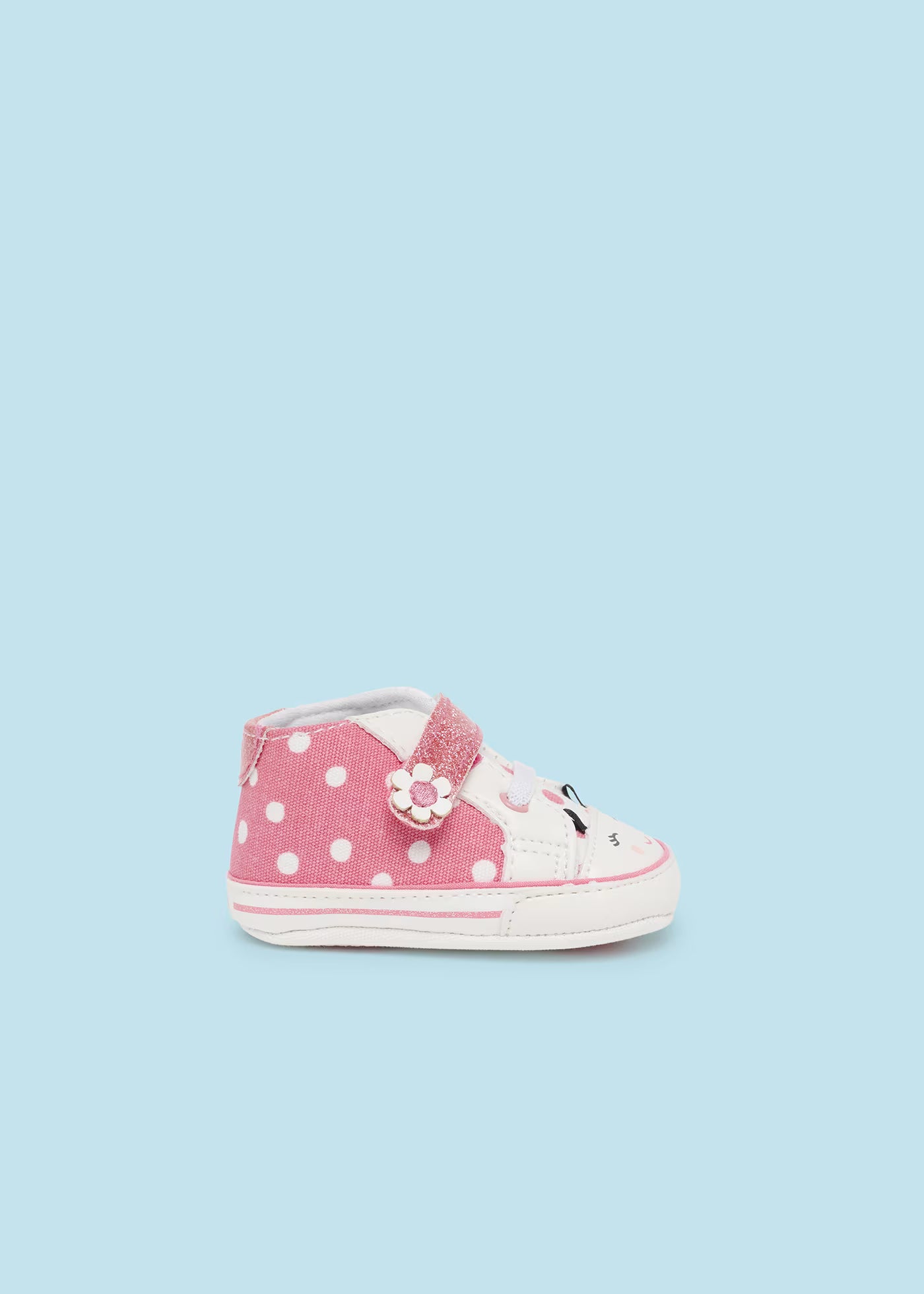 Scarpe sneakers estive neonata Mayoral Newborn rosa pois Mayoral Rosa