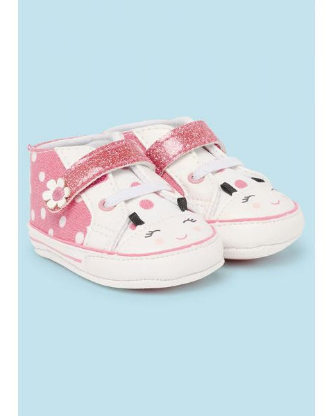 Scarpe sneakers estive neonata Mayoral Newborn rosa pois Mayoral Rosa