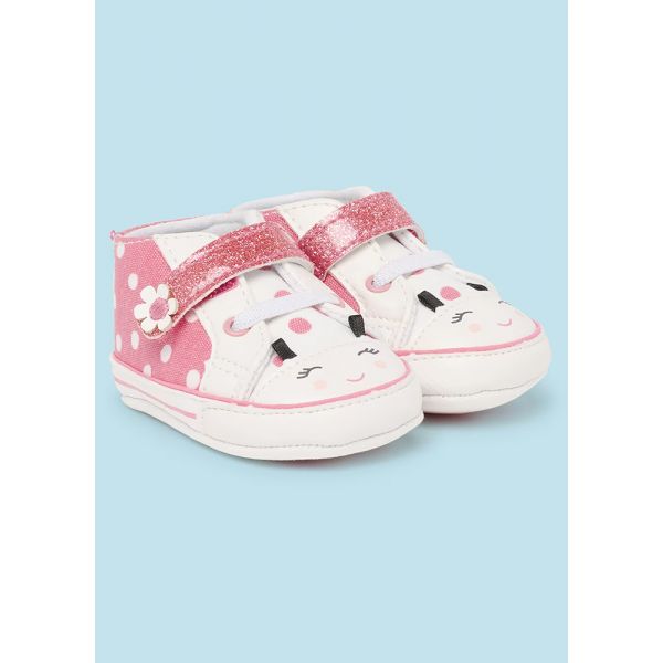 Scarpe sneakers estive neonata Mayoral Newborn rosa pois Mayoral Rosa
