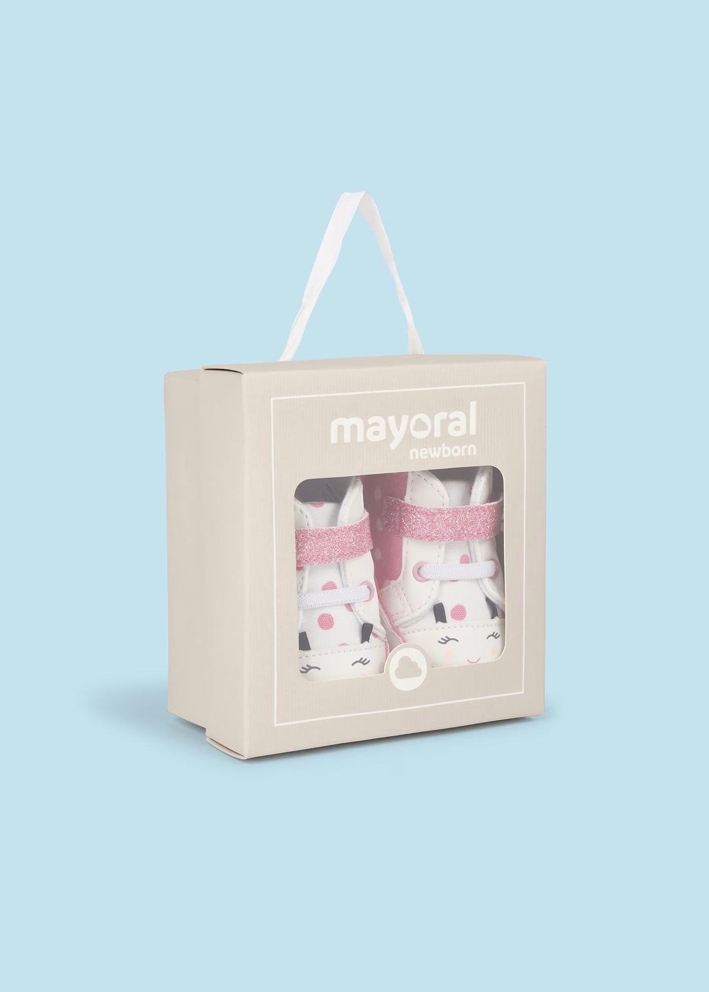 Scarpe sneakers estive neonata Mayoral Newborn rosa pois Mayoral Rosa