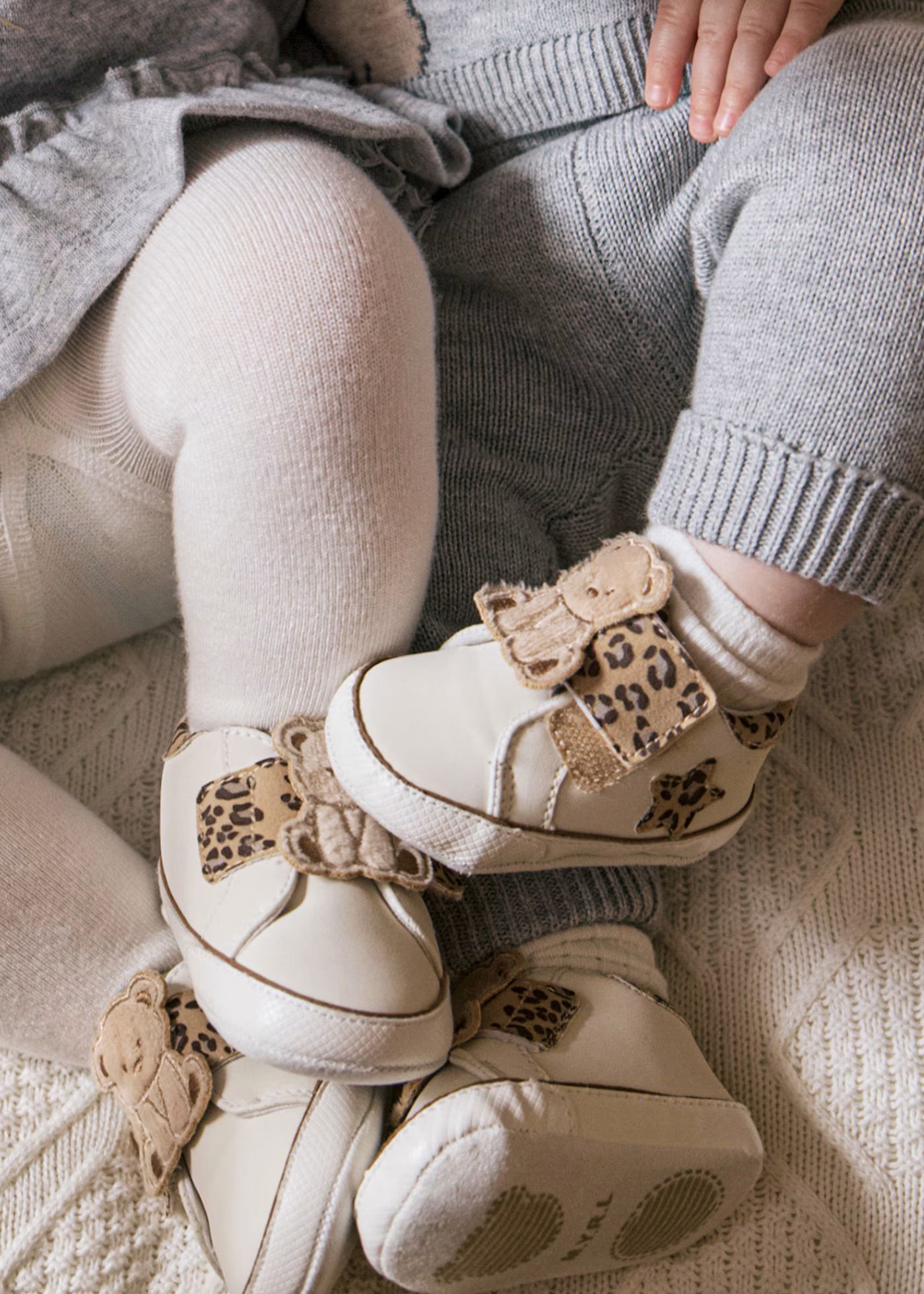 Scarpe sportive neonata Mayoral Newborn panna orsetto maculato Mayoral 15 (0-2 Mesi)