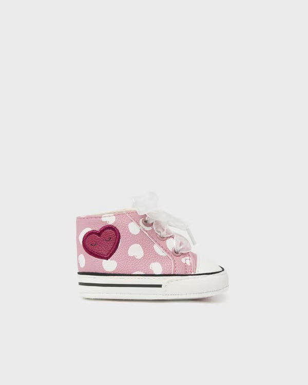 Scarpe sportive sneakers fiocco neonata Mayoral Newborn rosa - ErreGiModaBimbo