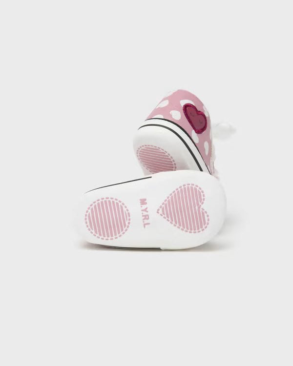 Scarpe sportive sneakers fiocco neonata Mayoral Newborn rosa - ErreGiModaBimbo