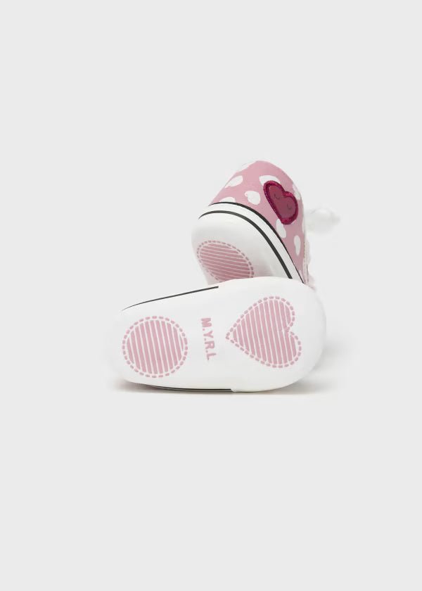 Scarpe sportive sneakers fiocco neonata Mayoral Newborn rosa - ErreGiModaBimbo