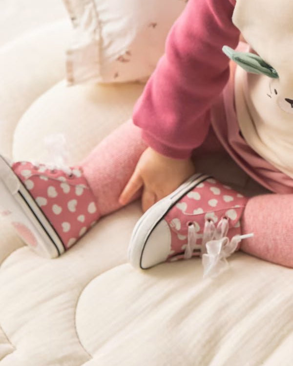 Scarpe sportive sneakers fiocco neonata Mayoral Newborn rosa - ErreGiModaBimbo