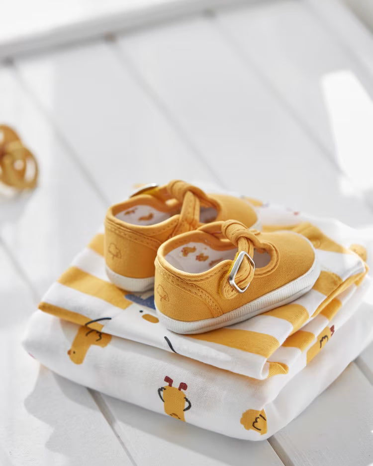 Scarpette in tela gialle unisex neonati Mayoral Newborn Mayoral Giallo