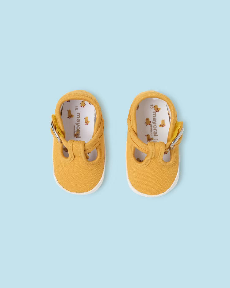 Scarpette in tela gialle unisex neonati Mayoral Newborn Mayoral Giallo