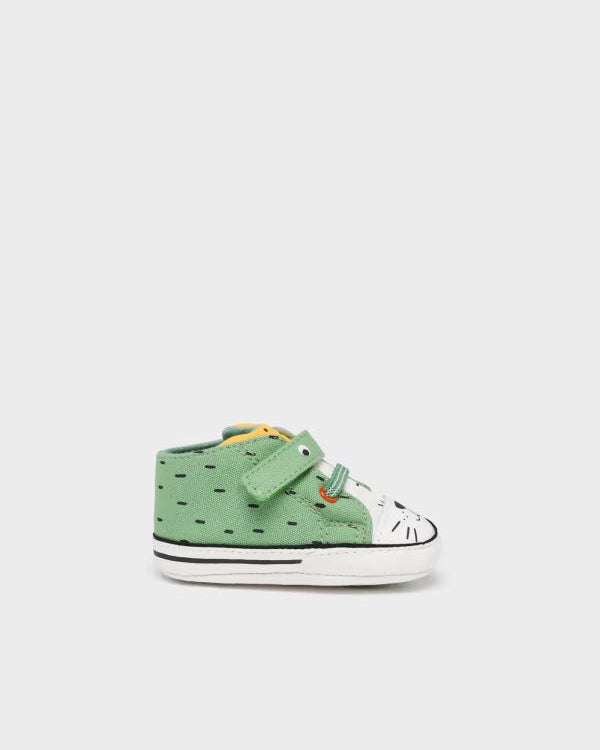Scarpe tela verde neonato con velcro Mayoral Newborn - ErreGiModaBimbo