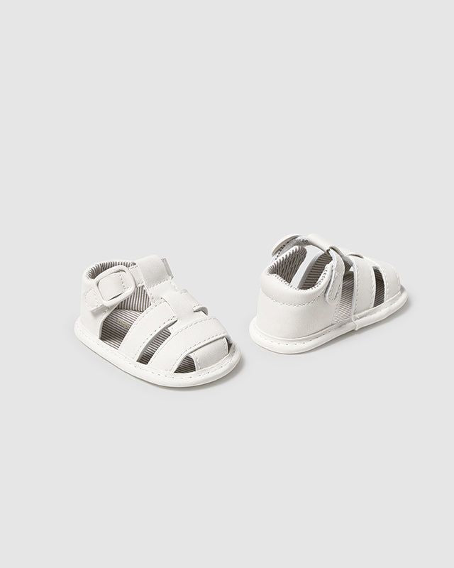 Scarpete sandali ragnetti neonato Mayoral Newborn panna Mayoral Panna