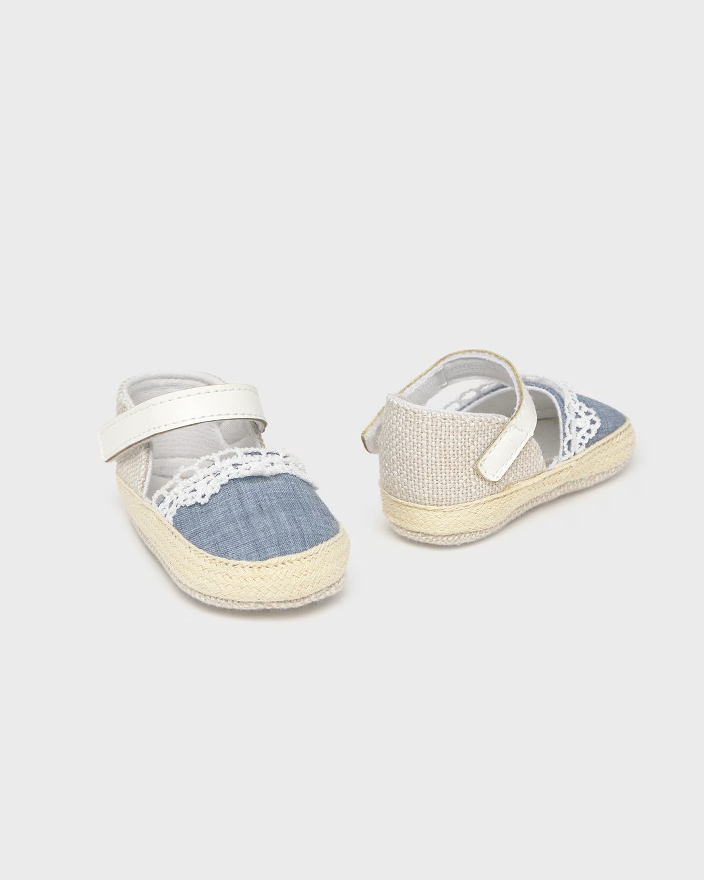 Scarpette Espadrillas neonata Mayoral Newborn blu e beige Mayoral Blu