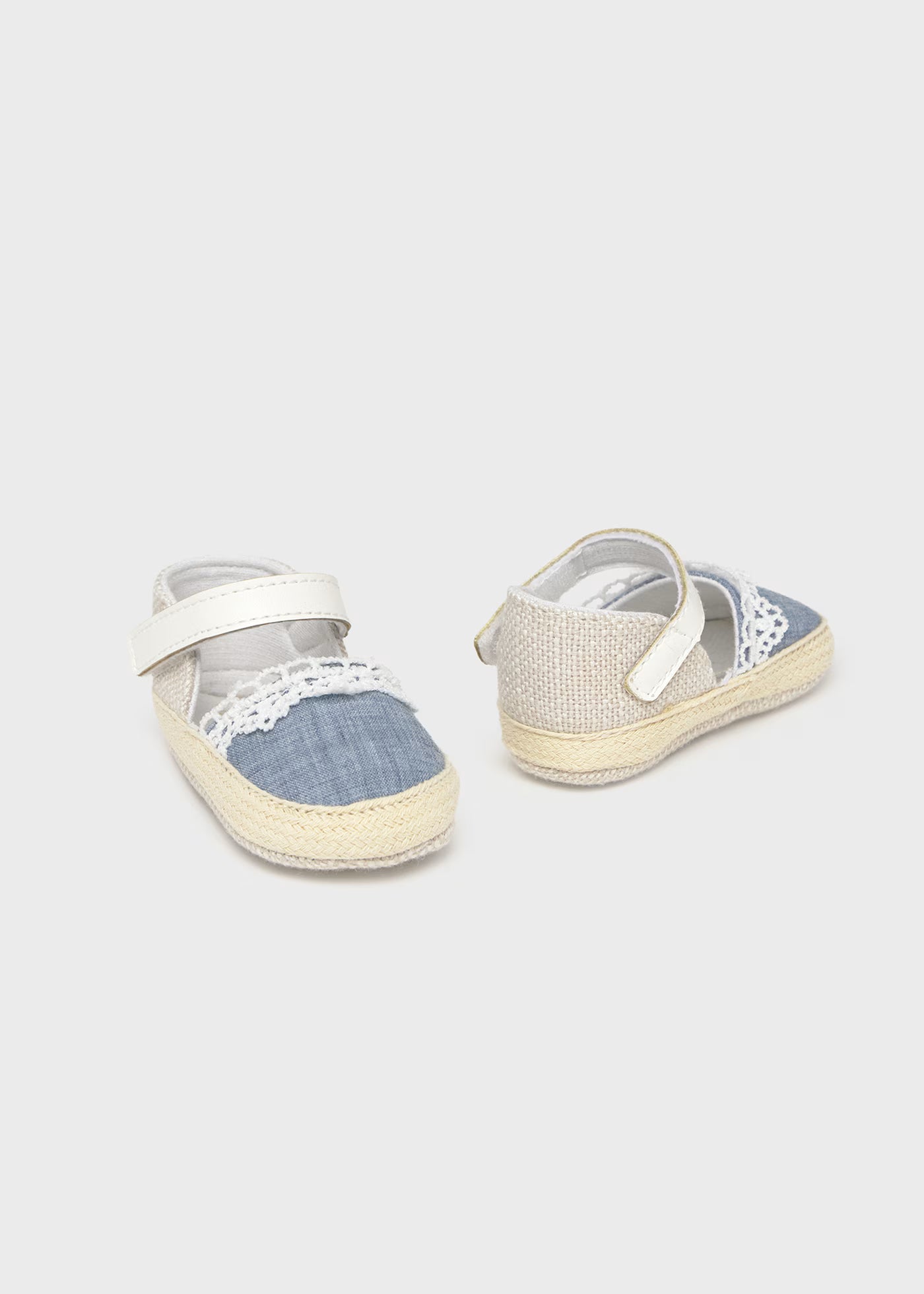 Scarpette Espadrillas neonata Mayoral Newborn blu e beige Mayoral Blu