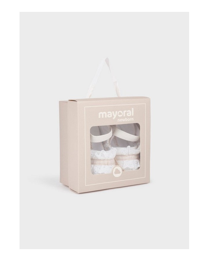 Scarpette modello espadrillas neonata Mayoral NewBorn bianca Mayoral Bianco