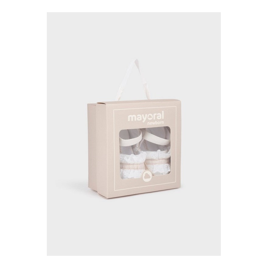 Scarpette modello espadrillas neonata Mayoral NewBorn bianca Mayoral Bianco