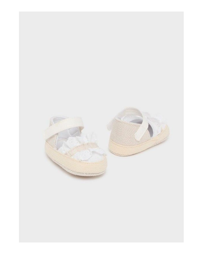 Scarpette modello espadrillas neonata Mayoral NewBorn bianca Mayoral Bianco