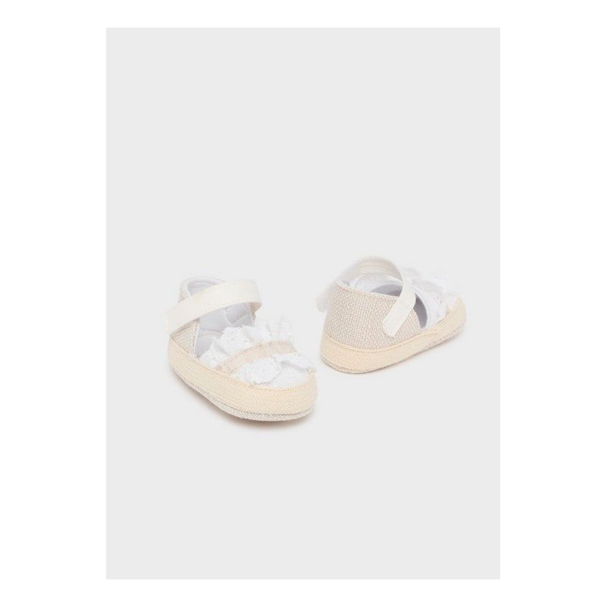 Scarpette modello espadrillas neonata Mayoral NewBorn bianca Mayoral Bianco