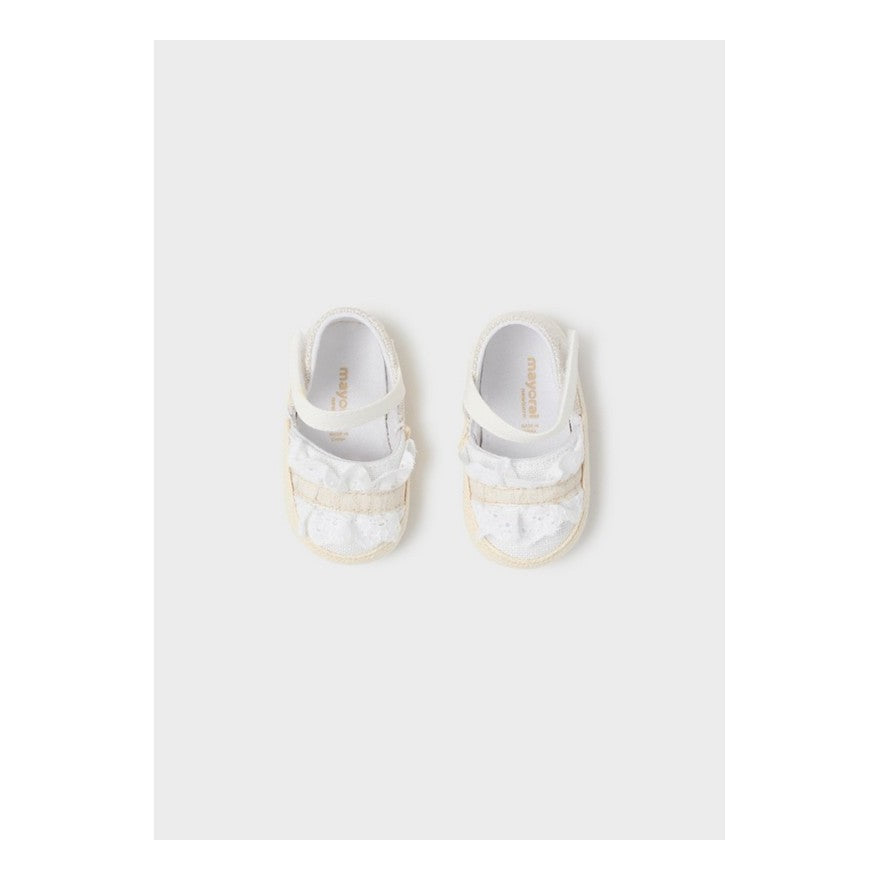 Scarpette modello espadrillas neonata Mayoral NewBorn bianca Mayoral Bianco