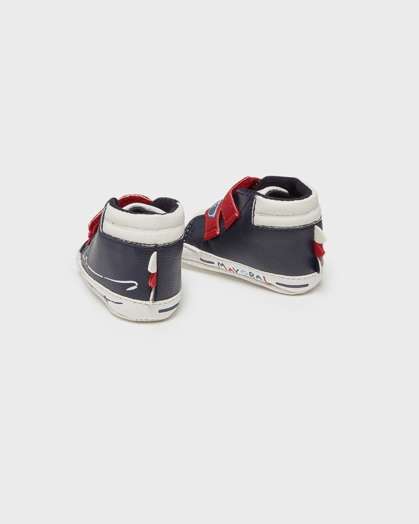 Scarpette neonato Mayoral Newborn blu e rosse - ErreGiModaBimbo