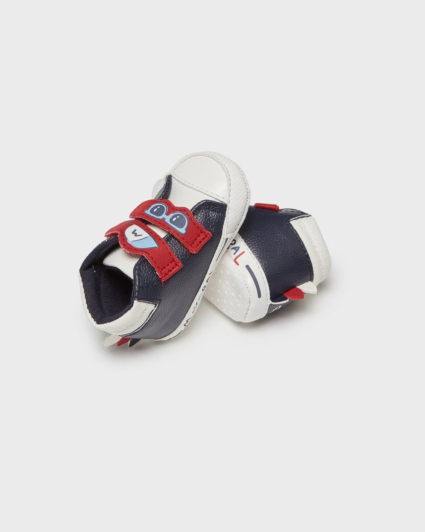 Scarpette neonato Mayoral Newborn blu e rosse - ErreGiModaBimbo