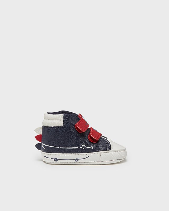 Scarpette neonato Mayoral Newborn blu e rosse - ErreGiModaBimbo