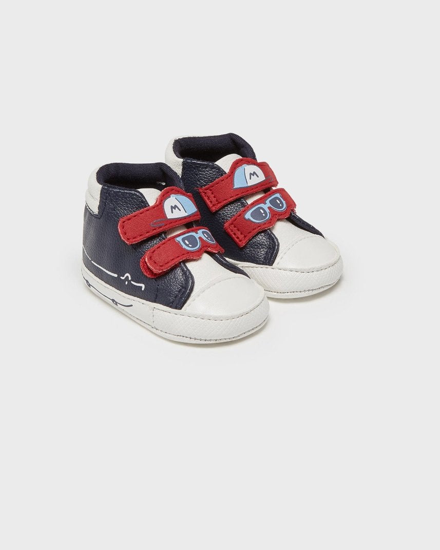 Scarpette neonato Mayoral Newborn blu e rosse - ErreGiModaBimbo