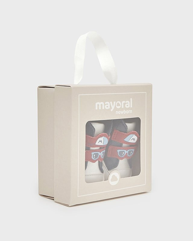 Scarpette neonato Mayoral Newborn blu e rosse - ErreGiModaBimbo