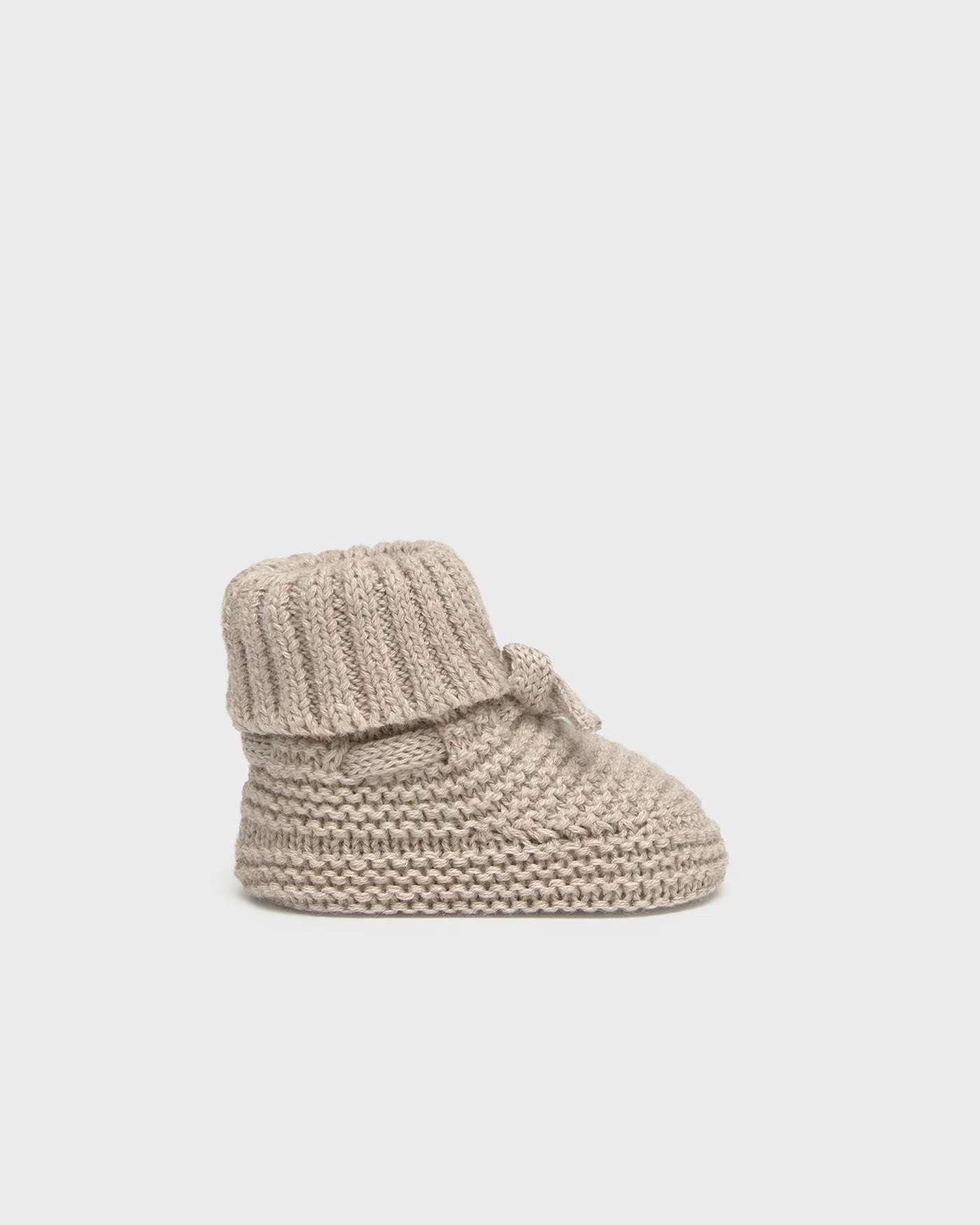 Scarpine tricot in cotone neonato Mayoral Newborn beige Mayoral 0 Mesi