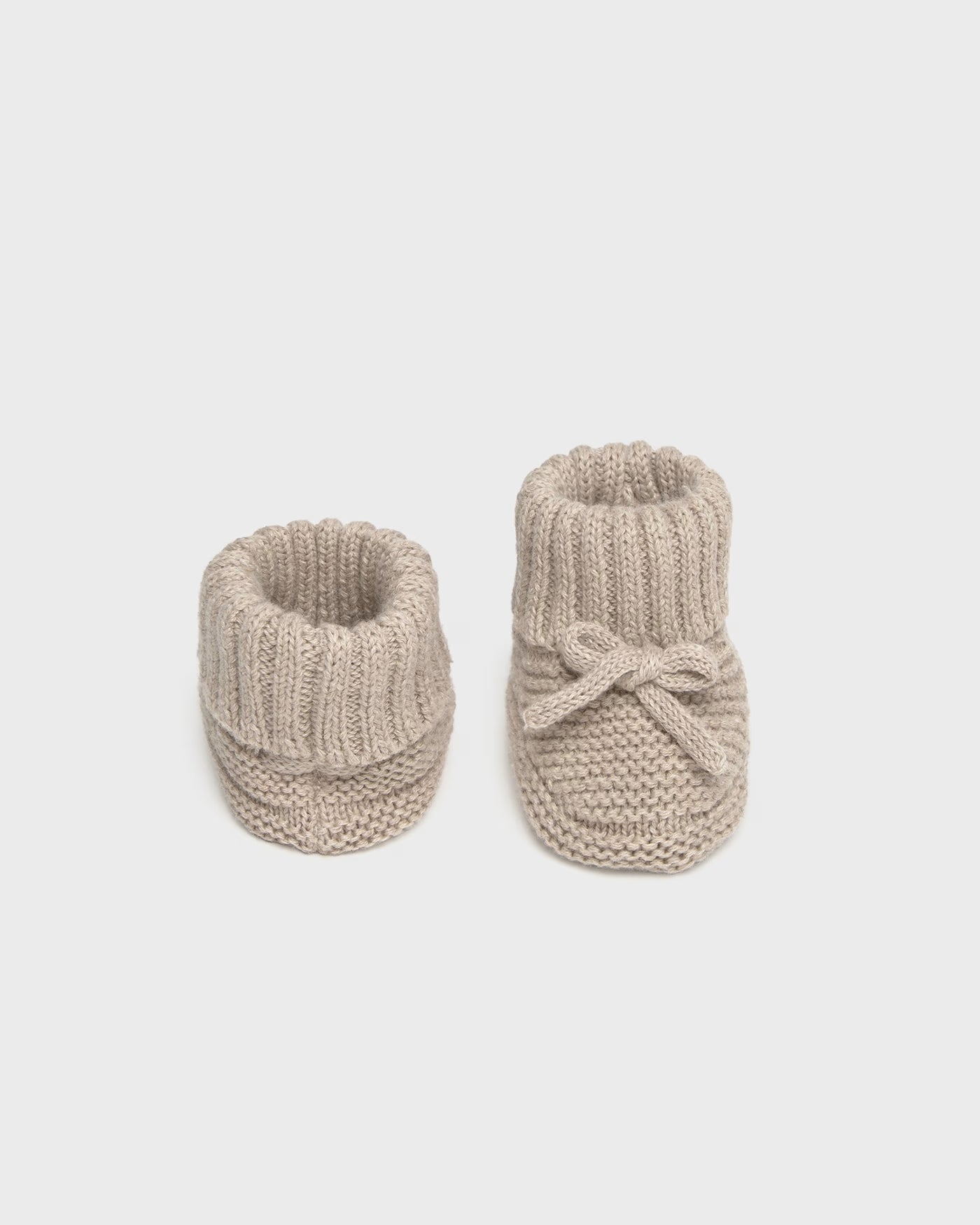 Scarpine tricot in cotone neonato Mayoral Newborn beige Mayoral 0 Mesi