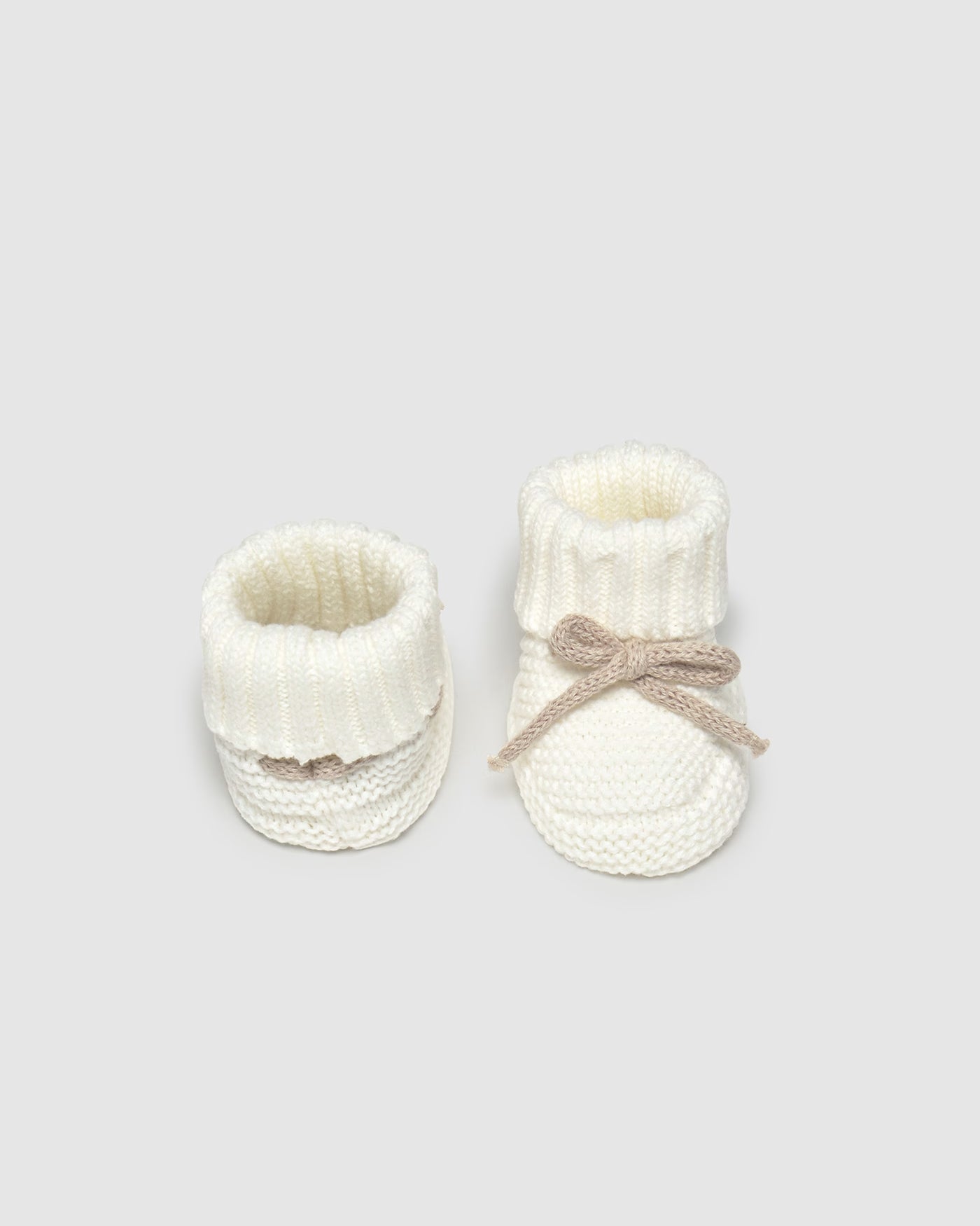 Scarpine tricot in cotone neonato Mayoral Newborn panna Mayoral 0 Mesi